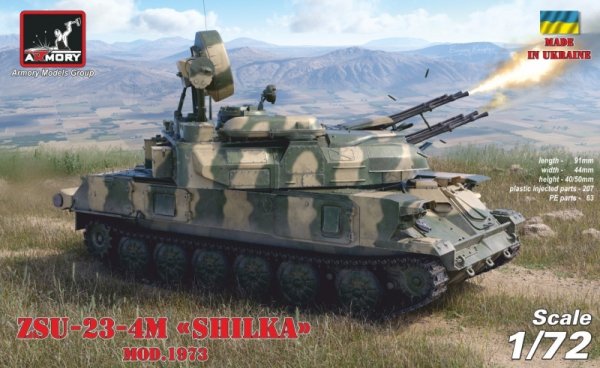 Armory Models 72444 ZSU-23-4M/M3/M2 "Shilka", Soviet SPAAG 1/72