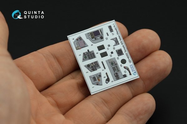 Quinta Studio QDS+48262 Tornado IDS Italian 3D-Printed coloured Interior on decal paper (Revell) (small version) (with 3D-printed resin parts) 1/48