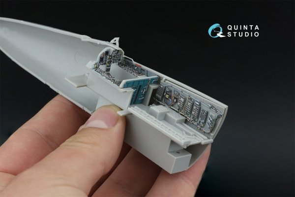 Quinta Studio QD48598 F-15A/F-15C Early/F-15J Early 3D-Printed &amp; coloured Interior on decal paper (Hasegawa) 1/48