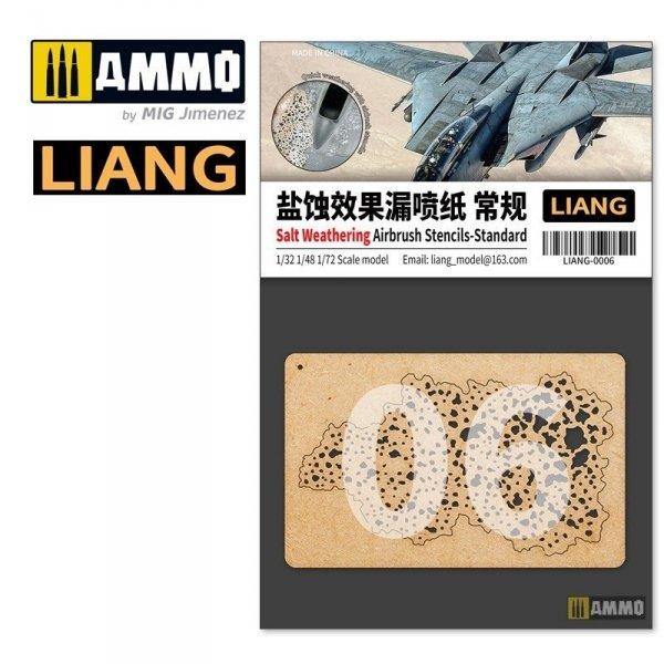Liang 0006 Salt Weathering Effects Airbrush Stencils (Sparse)