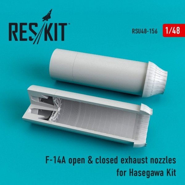 RESKIT RSU48-0156 F-14A open &amp; closed exhaust nozzles for Hasegawa kit 1/48