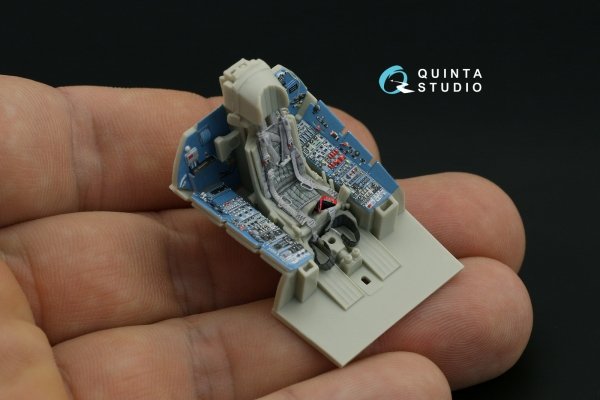 Quinta Studio QD48233 Su-27SM 3D-Printed &amp; coloured Interior on decal paper (KittyHawk) 1/48