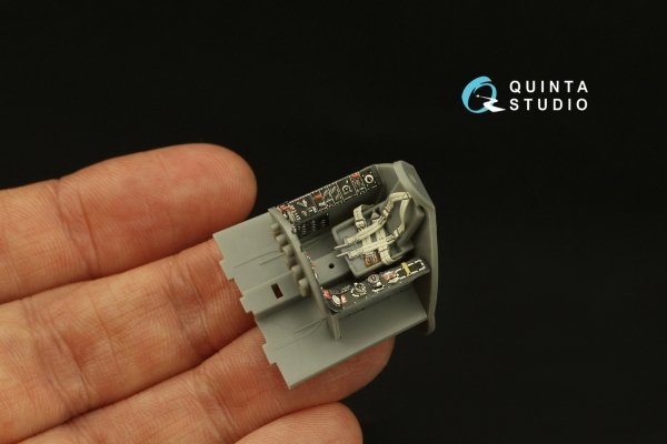 Quinta Studio QD48384 F8F-2 Bearcat 3D-Printed &amp; coloured Interior on decal paper (Hobby Boss) 1/48