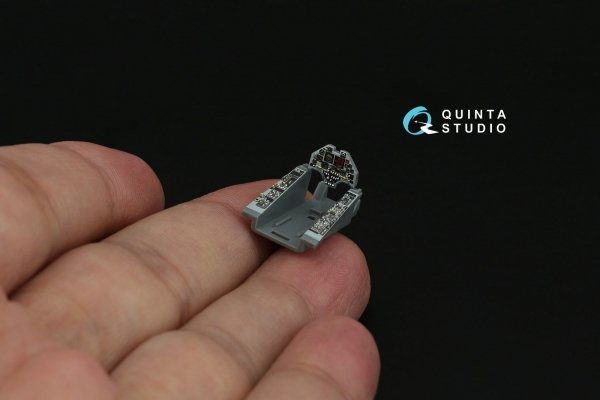 Quinta Studio QD72201 A-4F 3D-Printed &amp; coloured Interior on decal paper (Fujimi/Hobby 2000) 1/72
