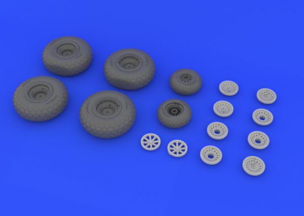 Eduard 648132 B-29 wheels 1/48 (REVELL)