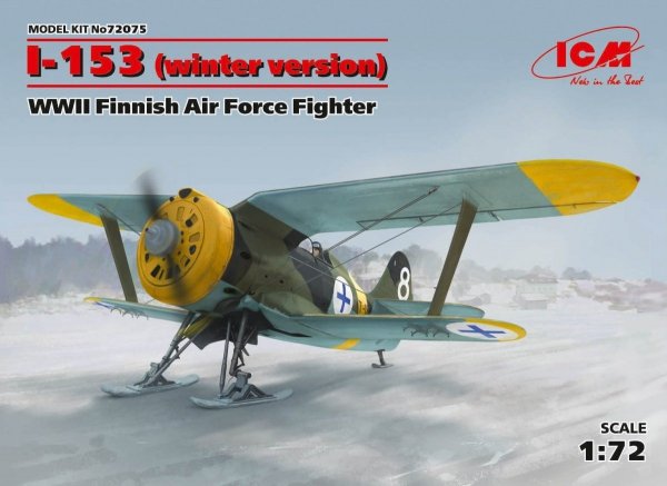 ICM 72075 I-153, WWII Finnish Air Force Fighter (winter version) (1:72)