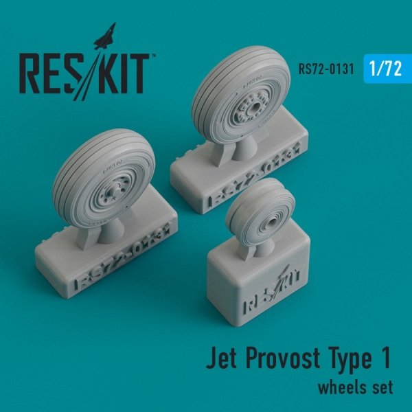 RESKIT RS72-0131 JET PROVOST TYPE 1 WHEELS SET (WEIGHTED) 1/72