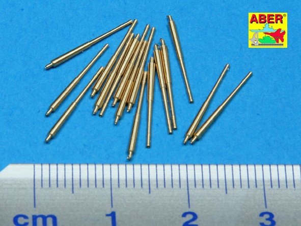 Aber 350L-13 Set of 16 pcs 105 mm SFLAK barrels SKC/33 used in C/31 mount for German war ships (1:350)