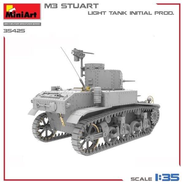 MiniArt 35425 M3 STUART LIGHT TANK, INITIAL PROD 1/35