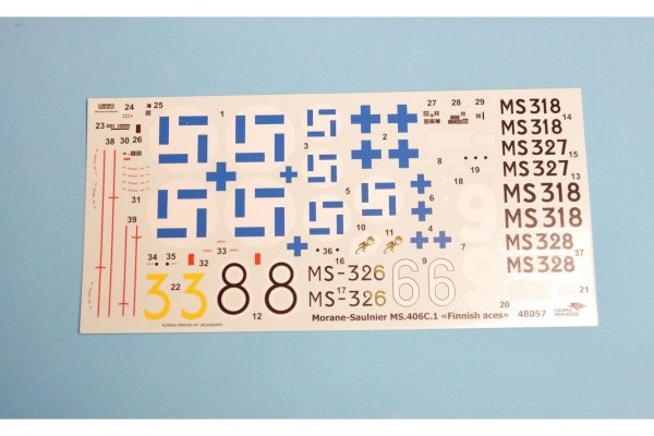 Dora Wings 48057 Morane-Saulnier MS.406.C1 - Finnish Aces 1/48