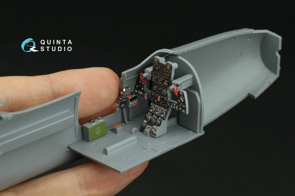 Quinta Studio QD32225 P-39N/Q Airacobra interior 3D-Printed coloured Interior on decal paper (Special Hobby) 1/32