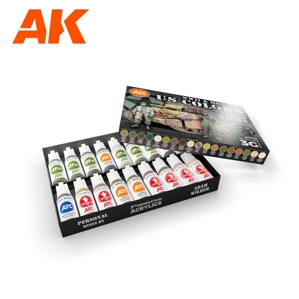 AK Interactive AK11763 SIGNATURE SET – ADAM WILDER 3G SET 18x17 ml