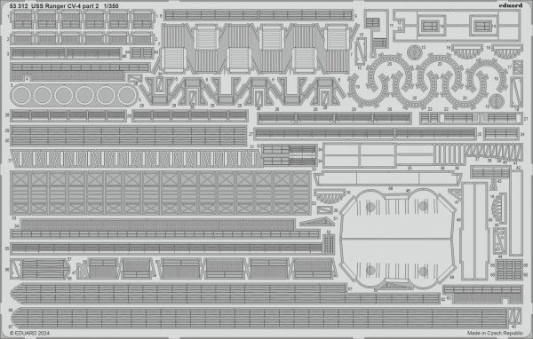 Eduard 53312 USS Ranger CV-4 part 2 TRUMPETER 1/350