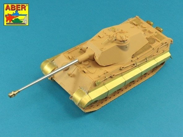 Aber 48L-36 KwK 43/2 L/71 8.8cm barrel (one piece) for King Tiger tank with Porsche turret 1/48