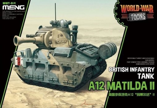 Meng Model WWT-014 World War Toons A12 Matilda II