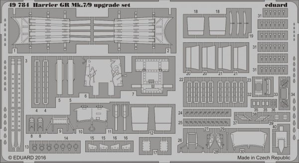 Eduard 49784 Harrier GR Mk.7/9 upgrade set EDUARD 1/48