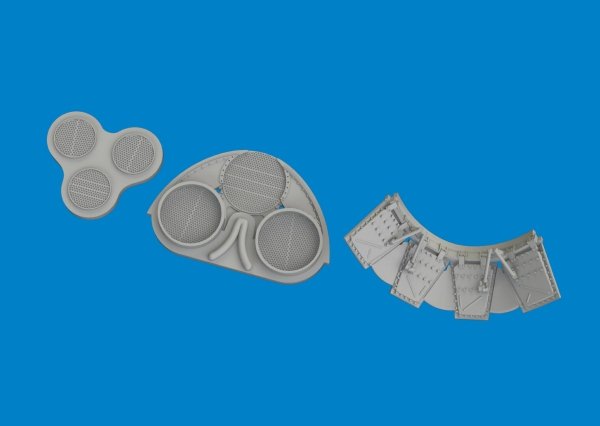 Eduard 6481144 P-40N radiators upgrade set PRINT EDUARD 1/48