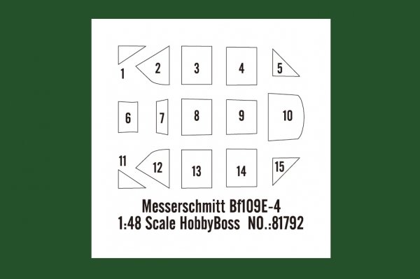 Hobby Boss 81792 Messerschmitt Bf109E-4 1/48
