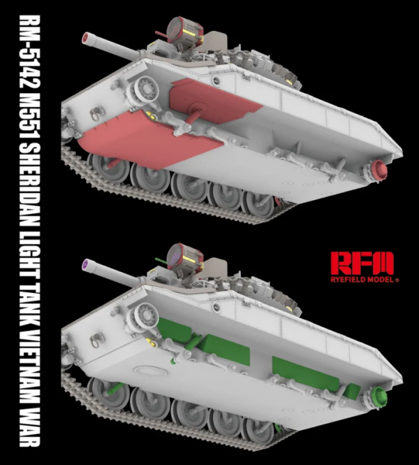 Rye Field Model 5142 M551 Light Tank Sheridan Vietnam War 1/35