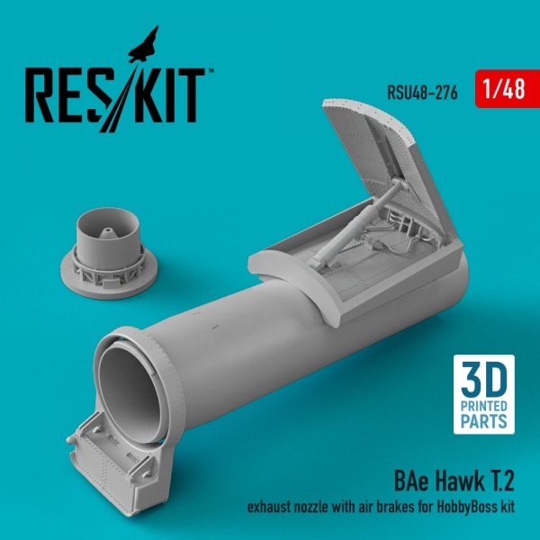 RESKIT RSU48-0276 BAE HAWK T.2 EXHAUST NOZZLE WITH AIR BRAKES FOR HOBBYBOSS KIT (3D PRINTED) 1/48