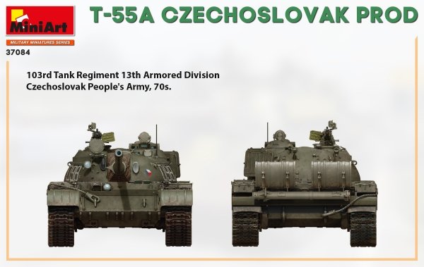 Miniart 37084 T-55A CZECHOSLOVAK PRODUCTION 1/35