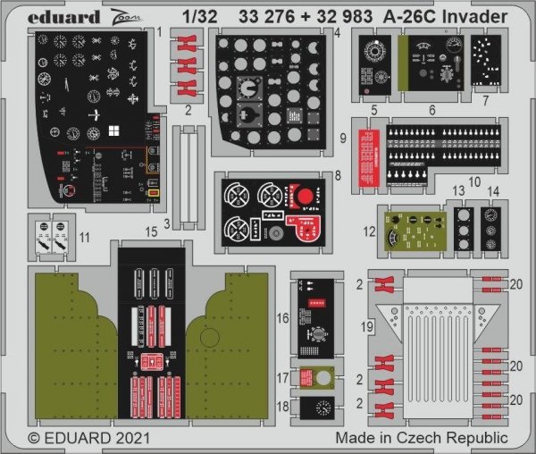 Eduard BIG33130 A-26C Invader PART I HOBBY BOSS 1/32