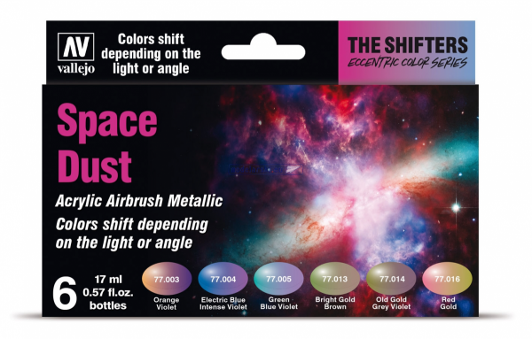 Vallejo 77091 Eccentric The Shifters Zestaw 6 farb 17ML - Space Dust