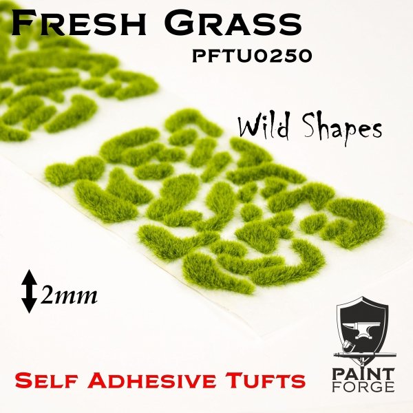 Paint Forge PFTU0250 Tufts: Wild Fresh Grass 2mm