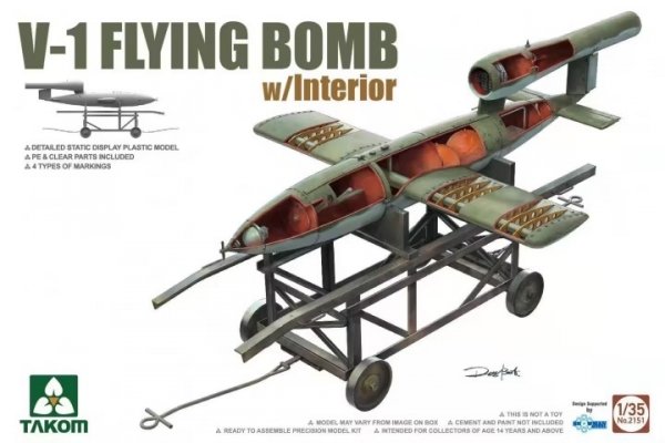 Takom 2151 V-1 Flying Bomb with Interior 1/35