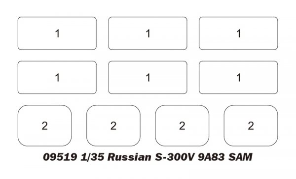 Trumpeter 09519 Russian S-300V 9A83 SAM 1/35