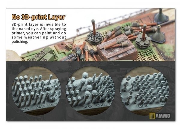 Liang 0421 3D-Print Russia Grenade WWII x 58 1/35
