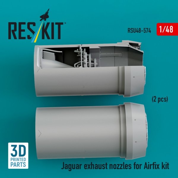 RESKIT RSU48-0574 Jaguar exhaust nozzles for Airfix kit (3D Printed) (1/48)