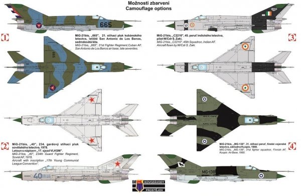 Kozavody Prostejov KPM0102 MiG-21 BIS Fishbed Part II. (1:72)