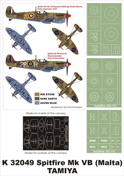 Montex K32049 Spitfire MkVB (Malta) 1/32