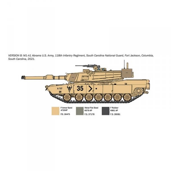 Italeri 35108 M1A1 Abrams - WAR THUNDER 1/35