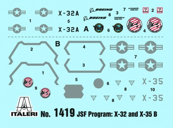 Italeri 1419 JSF Program X-32A and X-35B (1:72)