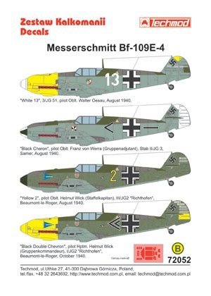 Techmod 72052 - Messerschmitt Bf 109G-2 (1:72)