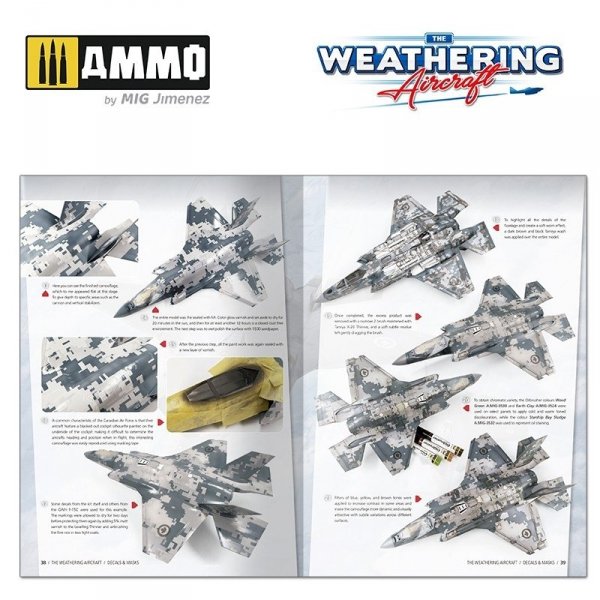 AMMO of Mig Jimenez 5217 The Weathering Aircraft Issue 17. DECALS &amp; MASKS (English)