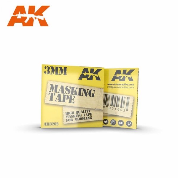AK Interactive AK8202 MASKING TAPE: 3mm