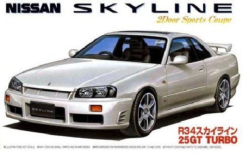 Fujimi 03443 Nissan Skyline Gt-R R34 (1:24)