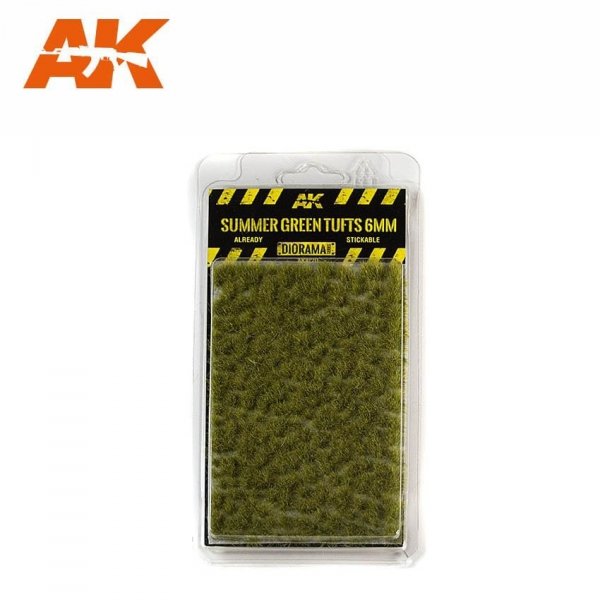 AK Interactive AK8120 SUMMER GREEN TUFTS 6MM