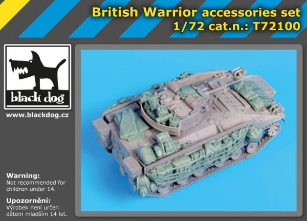 Black Dog T72100 British Warrior accessories set for Trumpeter 1/72