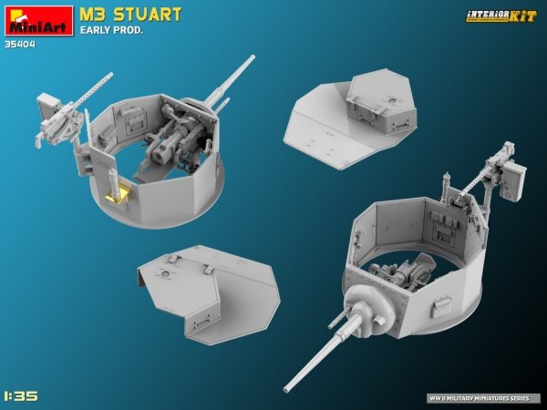 MiniArt 35404 M3 STUART EARLY PROD. INTERIOR KIT 1/35