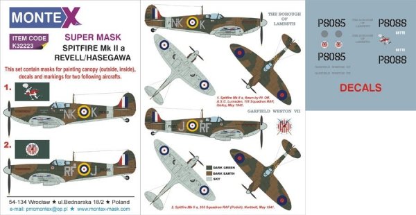 Montex K32223 SPITFIRE MK II a 1/32