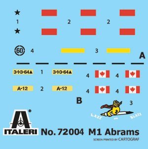 Italeri 72004 M1 Abrams - Complete Set For Modeling 1/72