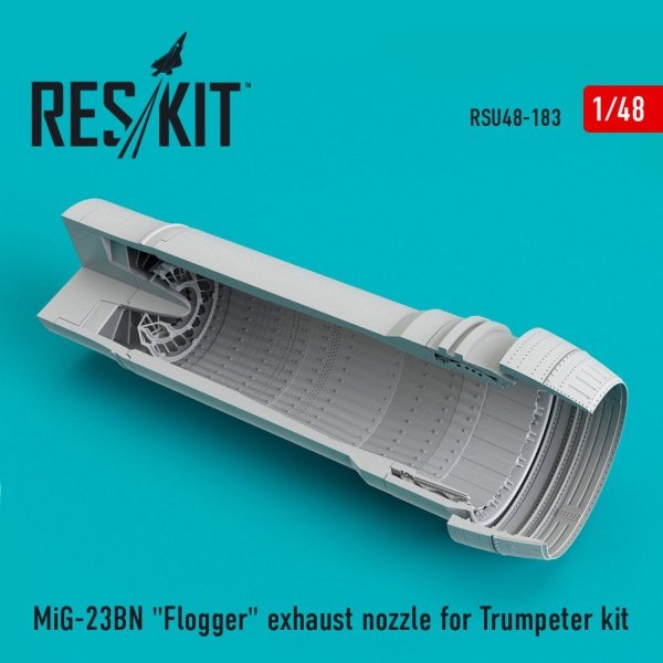 RESKIT RSU48-0183 MIG-23BN &quot;FLOGGER&quot; EXHAUST NOZZLE FOR TRUMPETER KIT 1/48