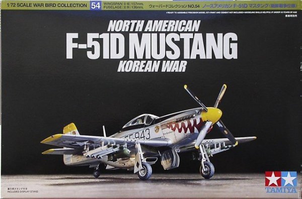 Tamiya 60754 North American F-51D Mustang 1/72