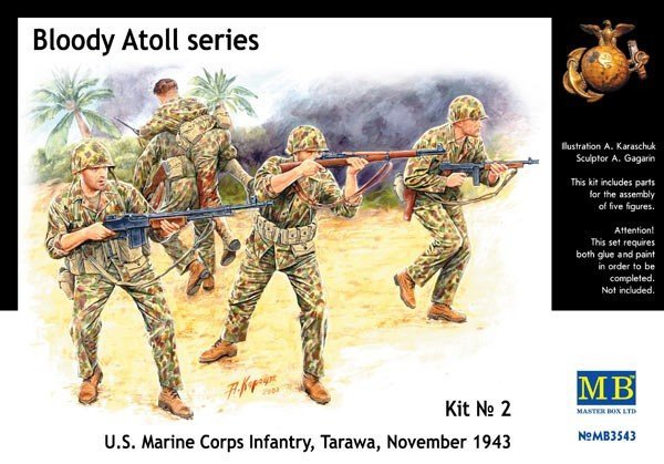 Master Box 3543 U.S. Marine Corps Infantry, Tarawa November 1943 (1:35)