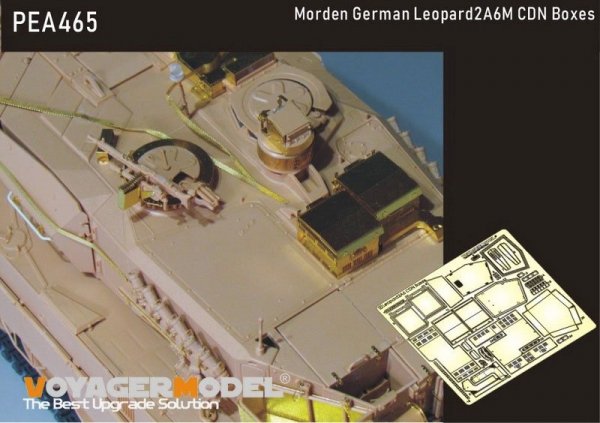 Voyager Model PEA465 Morden German Leopard2A6M CDN Boxes(GP) 1/35