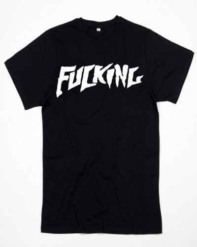 T shirt  lunga nera - Rap - Fucking